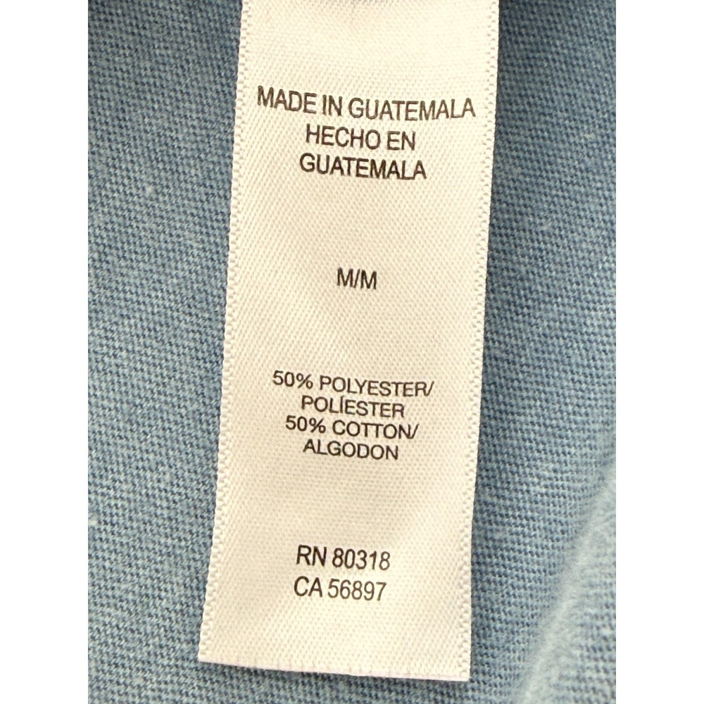 Lucky Brand Mens Henley Shirt Medium Blue Long Sleeve Casual Cotton Top - Picture 7 of 8